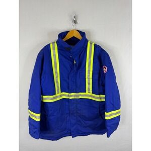 Walls FR Flame Resistant Reflective Safety Insulated Jacket Blue ATPV 34.3 Large